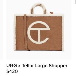 Large UGG x Telfar hand bag